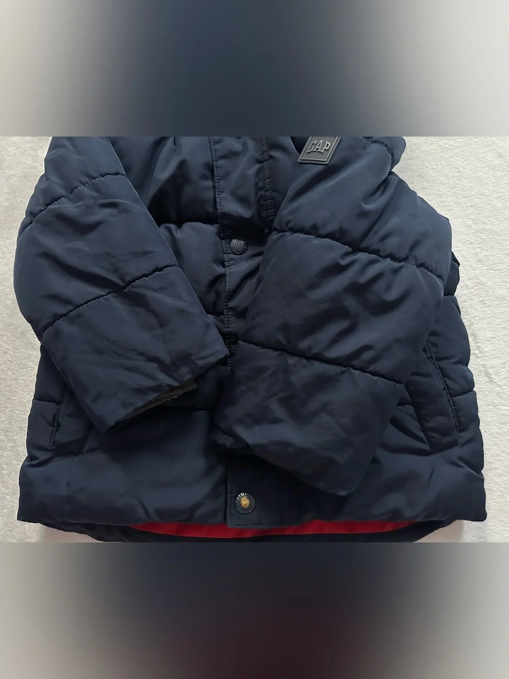Baby Gap Warmest Jacket True Indigo Blue Toddler Boys Size 2T Puffer Winter